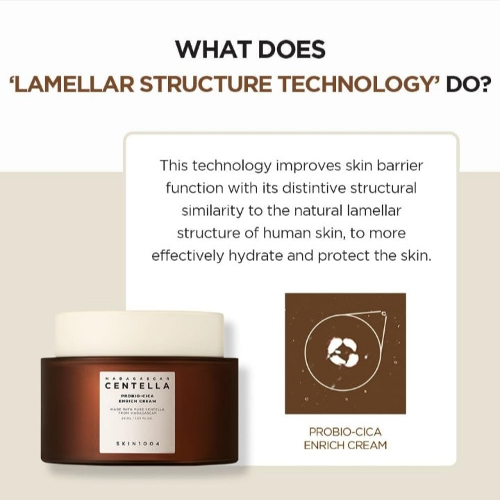 SKIN1004 Centella Enrich Face Cream Probio-Cica Rich Hydration & Anti-Aging